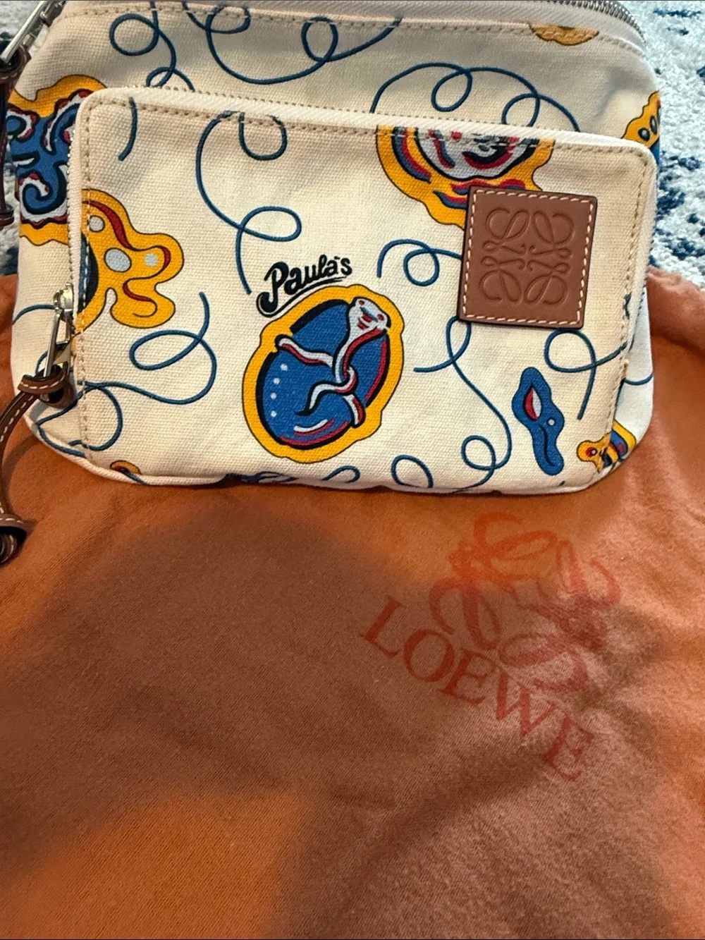 Loewe Paula's Ibiza Multicoloured Canvas Belt Bag - Picture 9 of 9